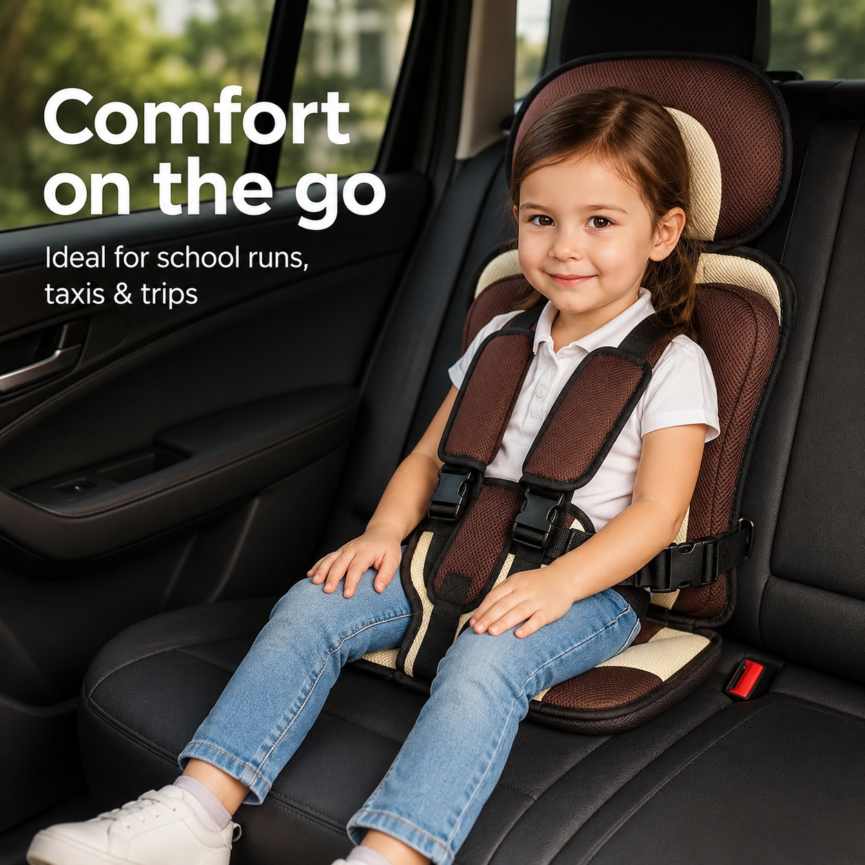 Portable Toddler Car Seat – Compact Narrow Travel Harness