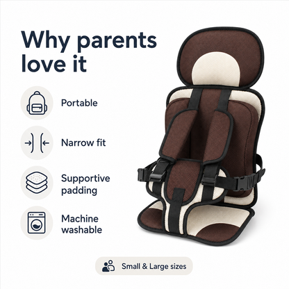 Portable Toddler Car Seat – Compact Narrow Travel Harness