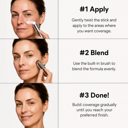 Colour-Adapting Foundation with Built-In Brush