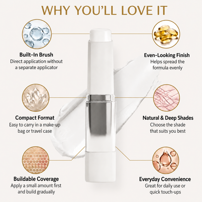 Colour-Adapting Foundation with Built-In Brush