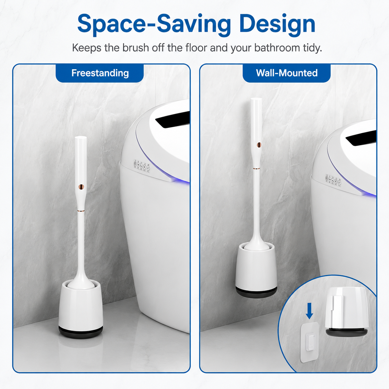 Electric Toilet Brush with UV Storage