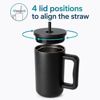1.2L Insulated Tumbler with Straw