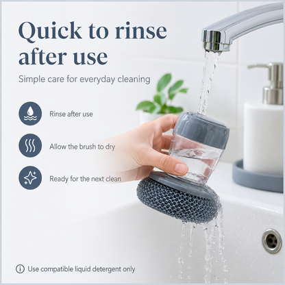 Soap-Dispensing Kitchen Cleaning Brush