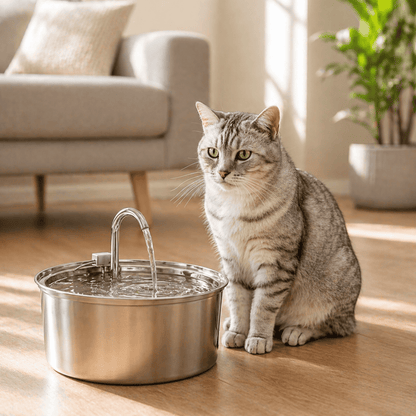 Stainless Steel Cat Water Fountain