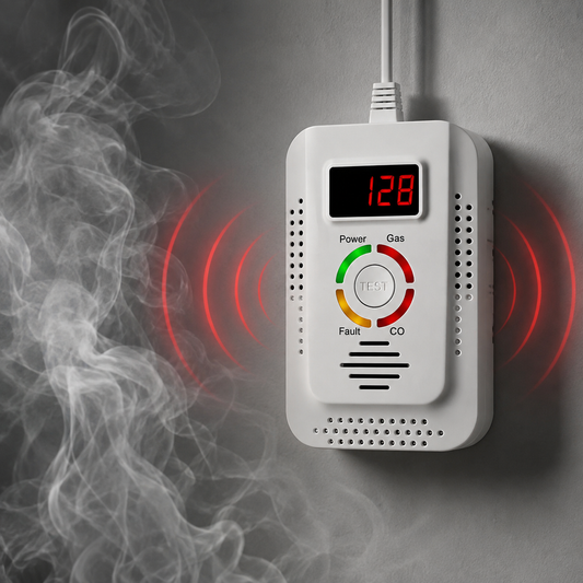 Plug-In Gas & Carbon Monoxide Detector with Digital Display