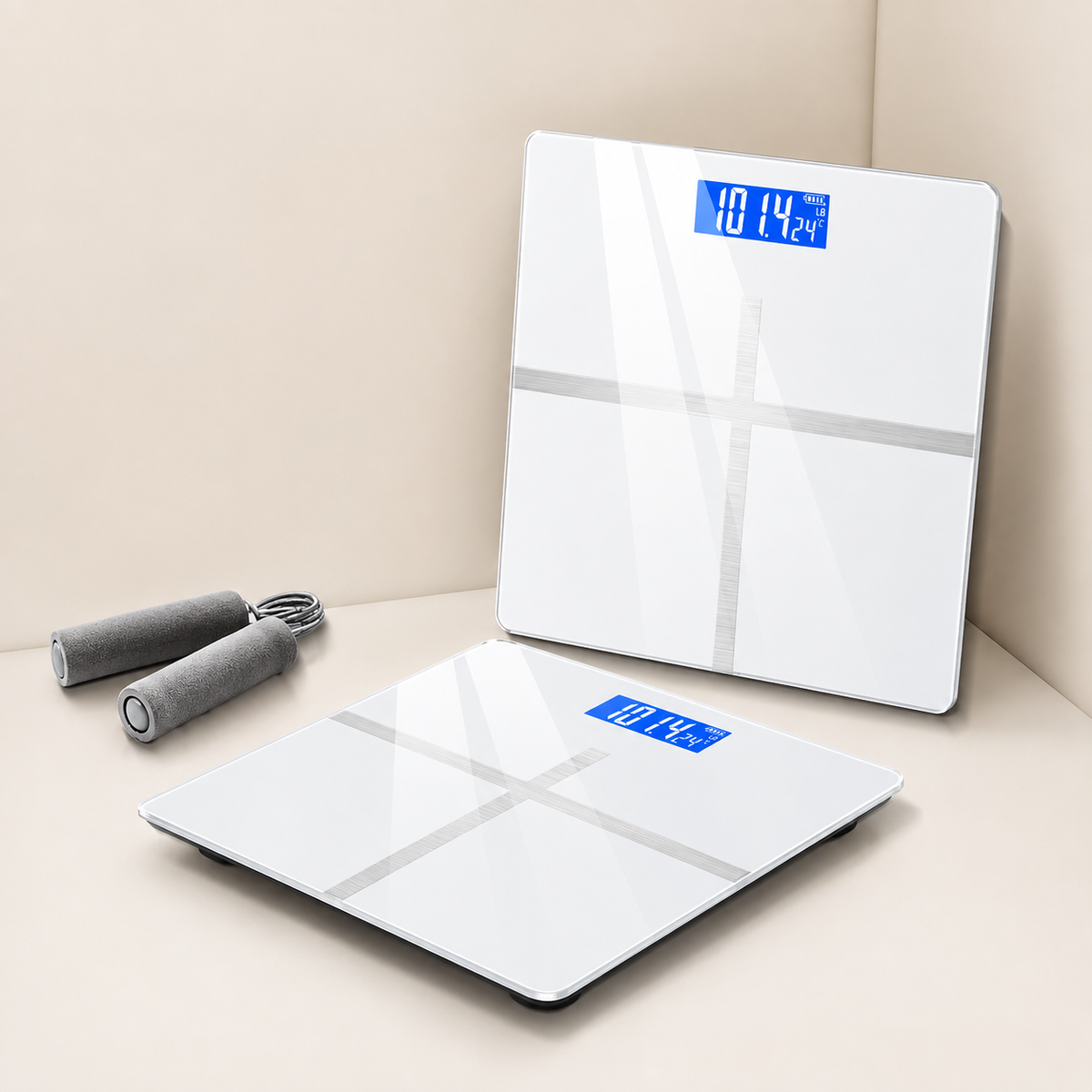 Digital Bathroom Scale with LCD Display – 180 kg Capacity