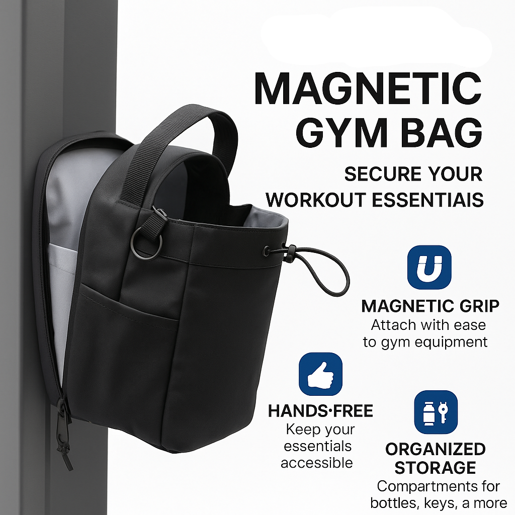 Magnetic Gym Bag – Waterproof, Durable & Stylish