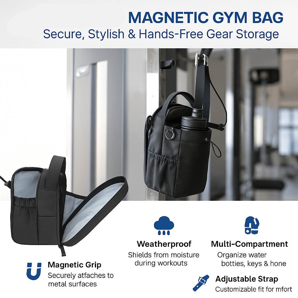 Magnetic Gym Bag – Waterproof, Durable & Stylish