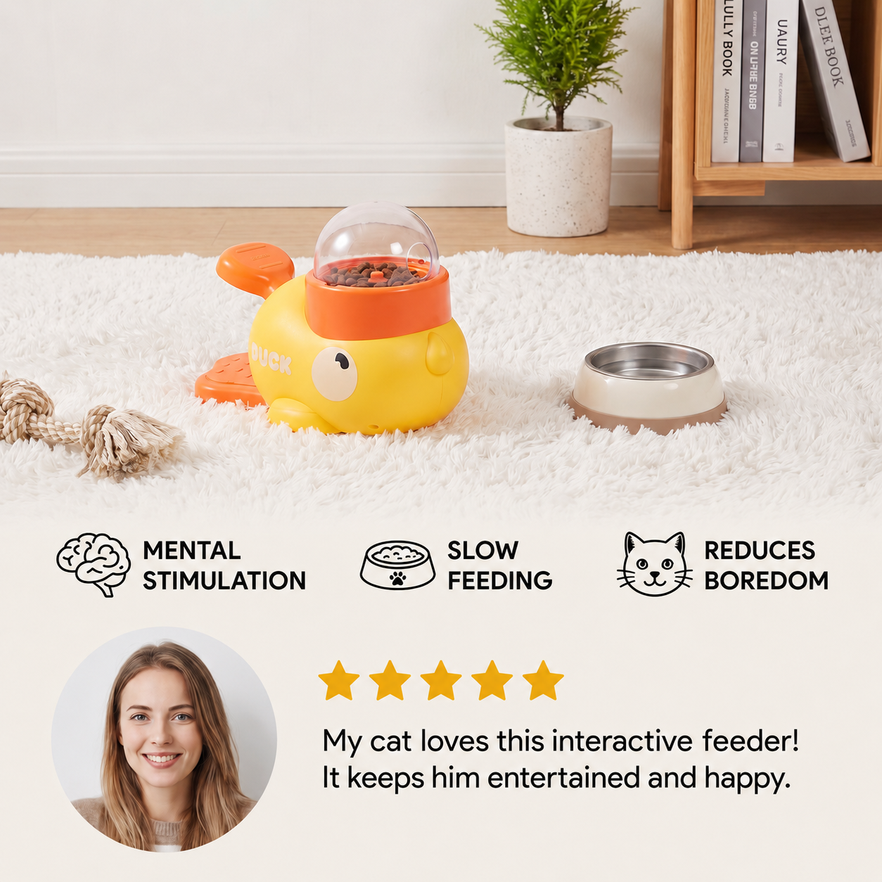 Interactive Game Food Dispenser for Cats – image 2