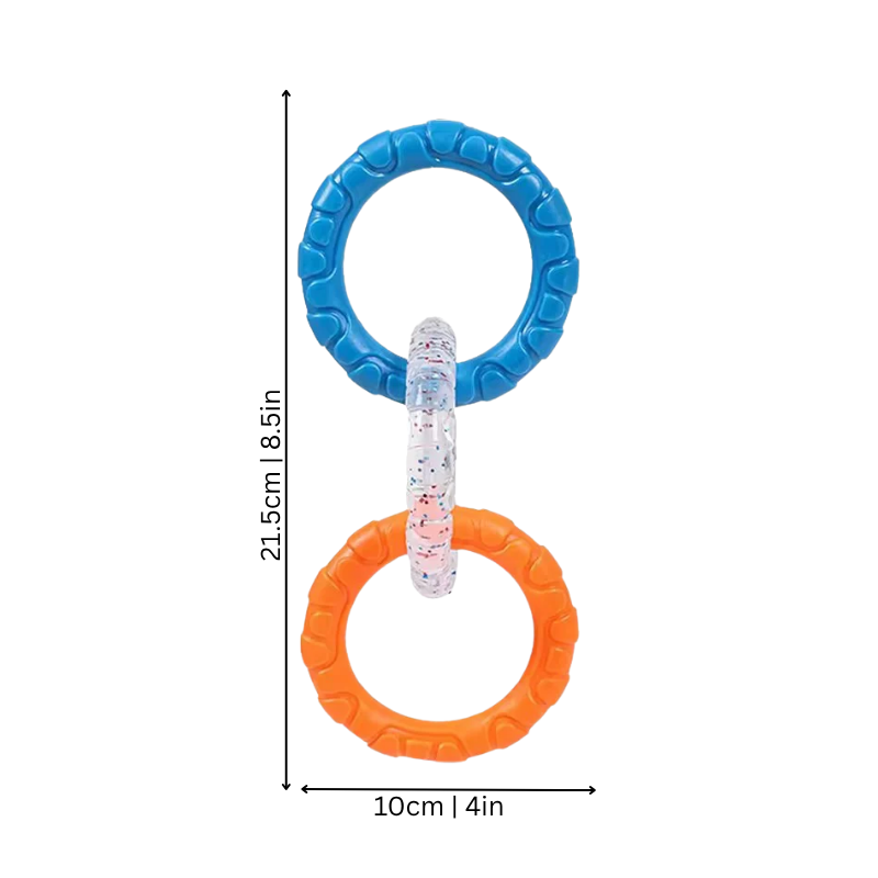 Ring Dog Chew Toy Teething Relief Durable Toy