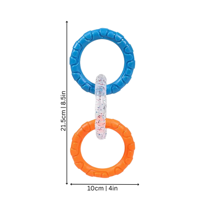 Ring Dog Chew Toy Teething Relief Durable Toy
