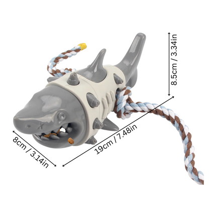 Shark Dog Chew Toy Durable Teeth Cleaning Toy