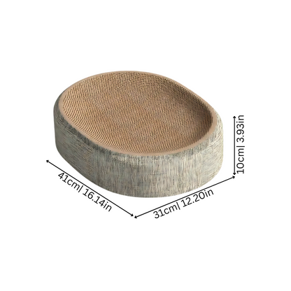 Sisal Cat Scratcher Bed Oval Lounge Scratch Pad