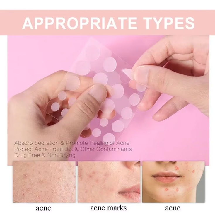 Hydrocolloid Pimple Patches – Invisible Acne Dots