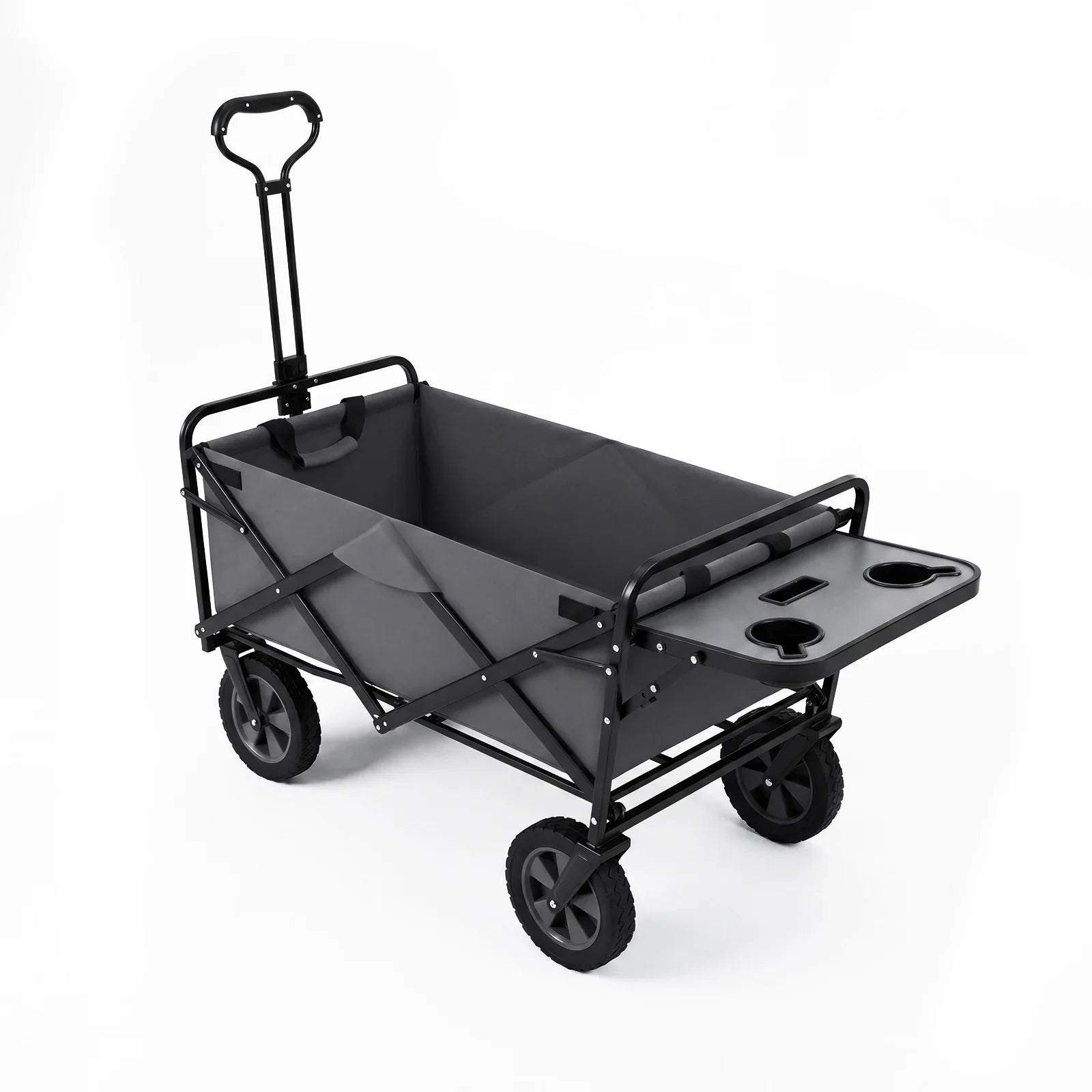 95L Collapsible Wagon Cart with Cup Holders – 150kg Capacity