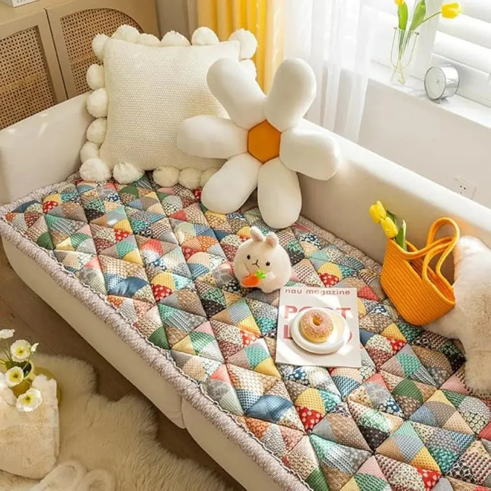 Soft Floral Couch Cover