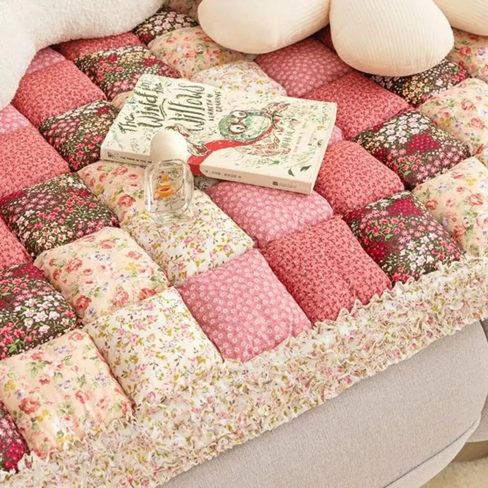 Soft Floral Couch Cover