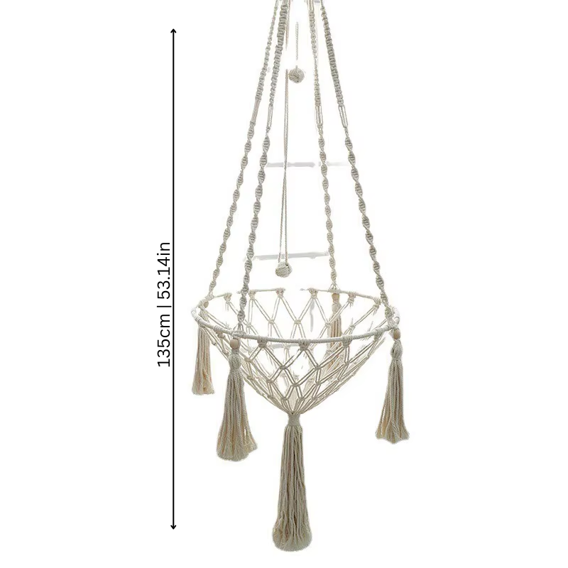 Hanging Cat Hammock - Woven Cotton Swing Bed