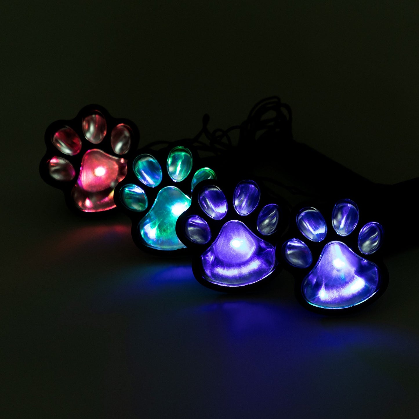 Paw Print Solar Ground Lights – Set of 4 – image 11