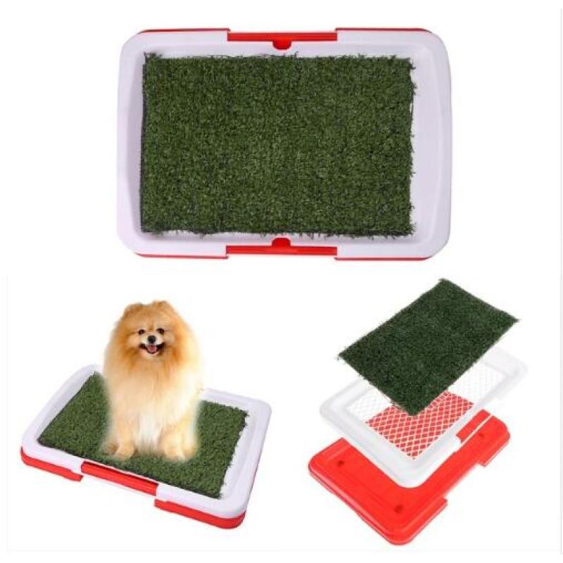 Pet Dog Toilet with Artificial Grass Pad
