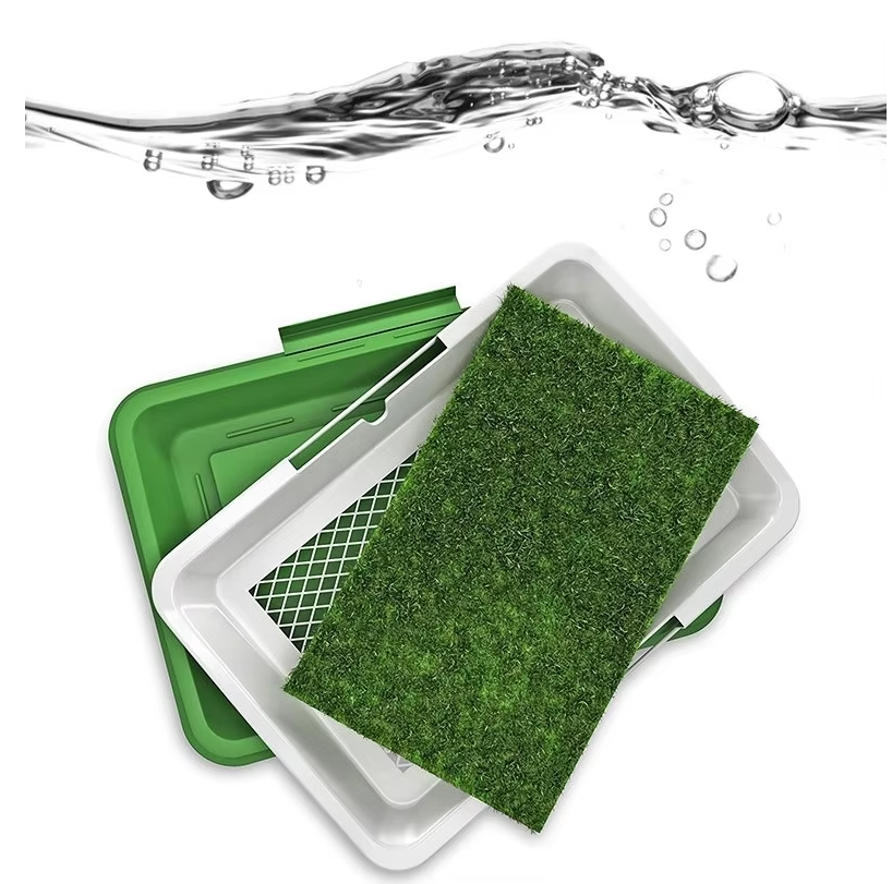 Pet Dog Toilet with Artificial Grass Pad