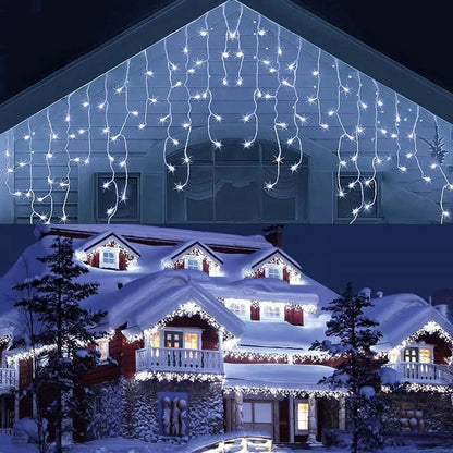 LED Icicle String Lights Indoor Outdoor Decor