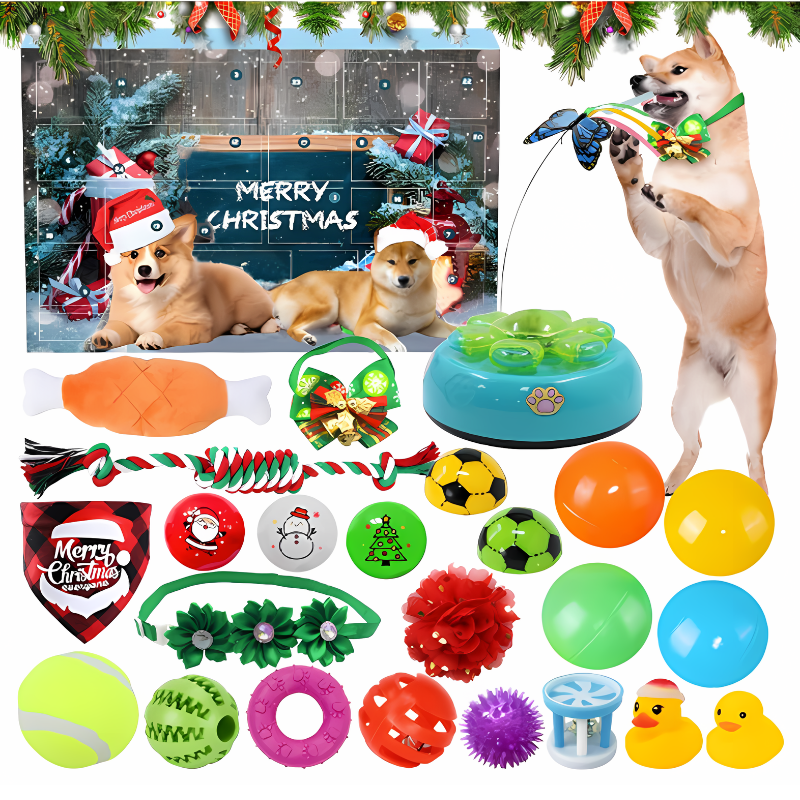 Pet Advent Calendar - 24 Day Treat & Toy Set