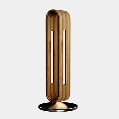 Wooden Headphone Stand – Metal Accent Desk Holder