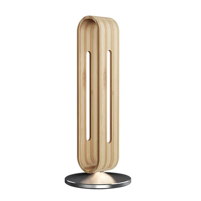 Wooden Headphone Stand – Metal Accent Desk Holder