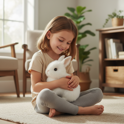 Interactive Plush Bunny Toy – Realistic Hopping Rabbit