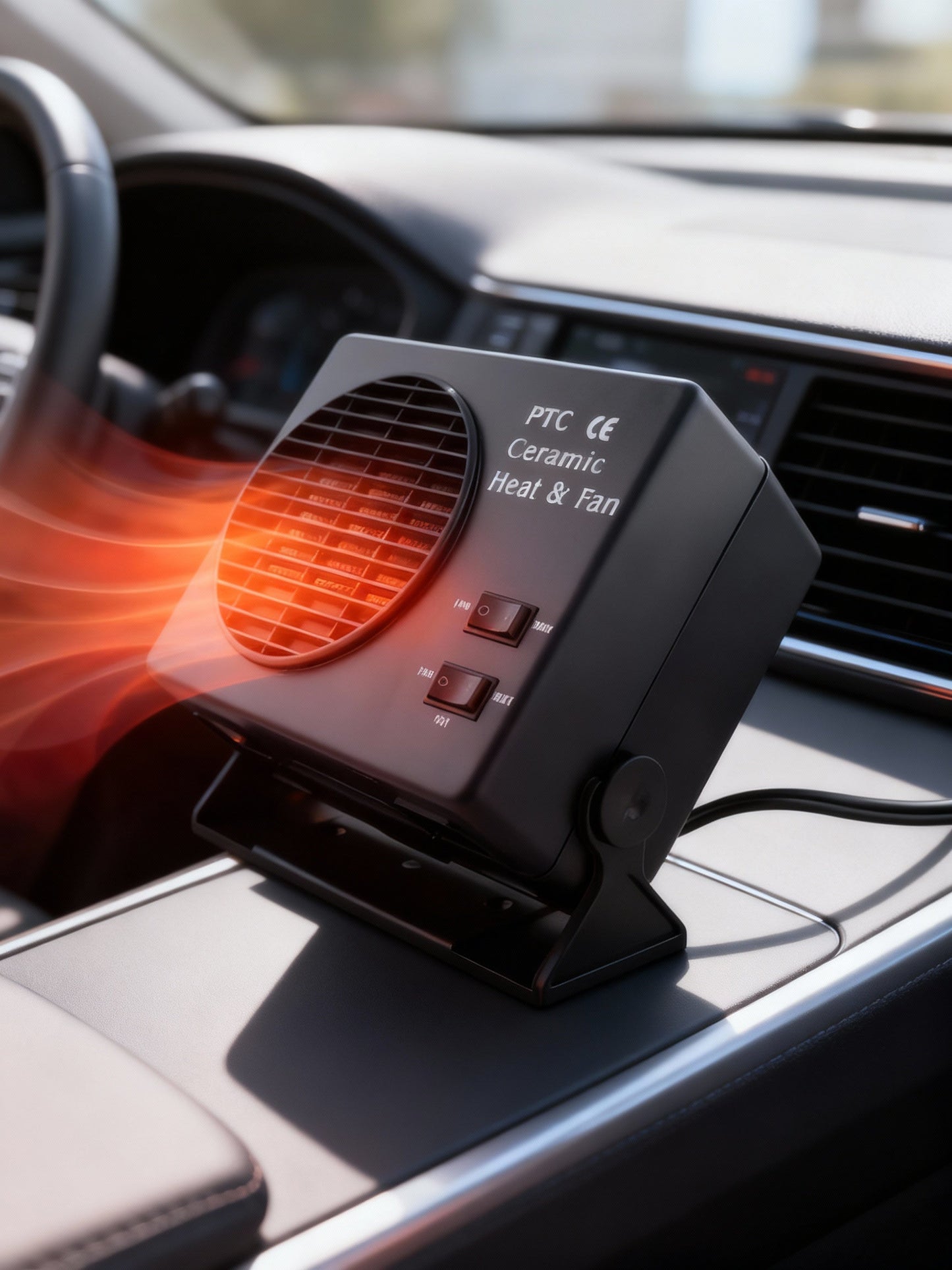 12V Ceramic Car Heater Fan – Portable Defroster