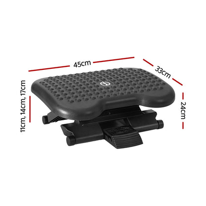 Adjustable Under Desk Foot Rest – Ergonomic Acupressure