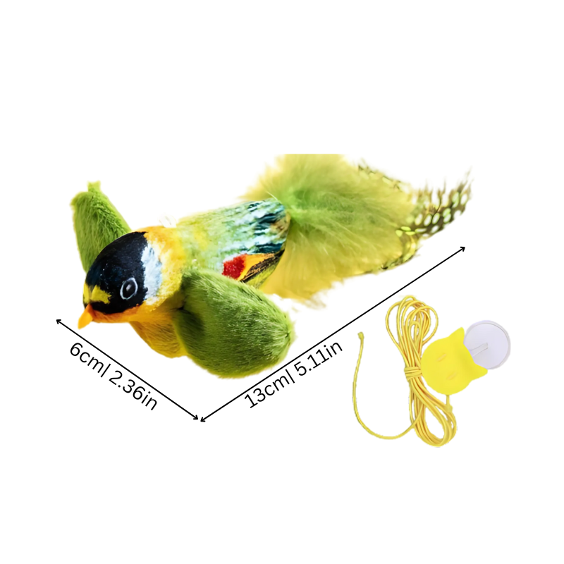 Realistic Bird Cat Toy - Plush Sound Toy