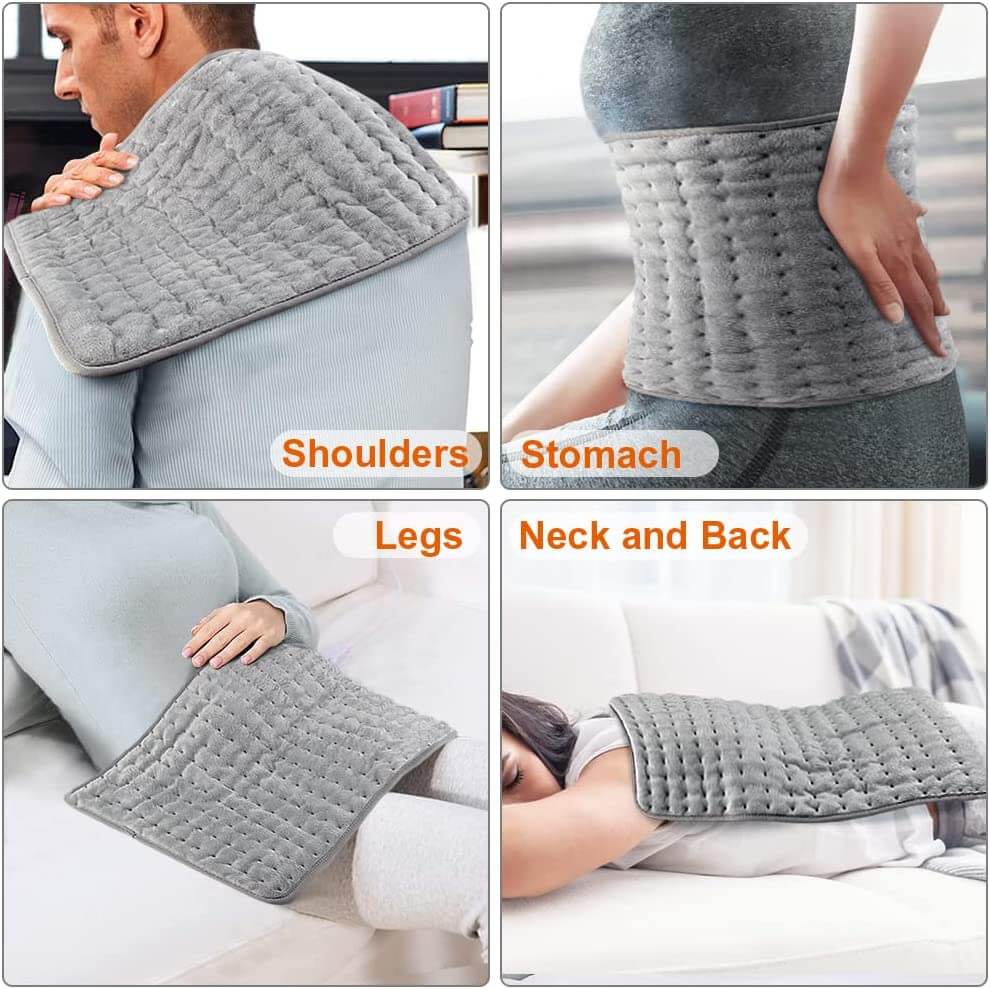 Flannel Electric Heating Pad - Keepwarming, Soft & Cozy Relief