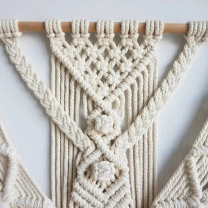 Boho Woven Geometric Wall Tapestry