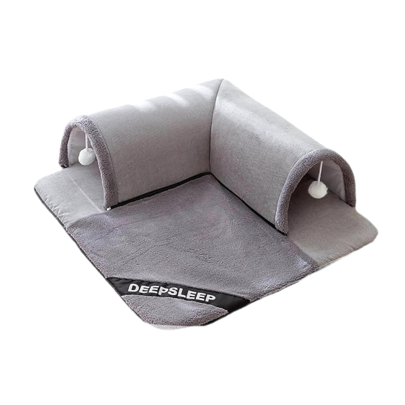 Cat Hideaway Bed - Interactive Scratch Lounge