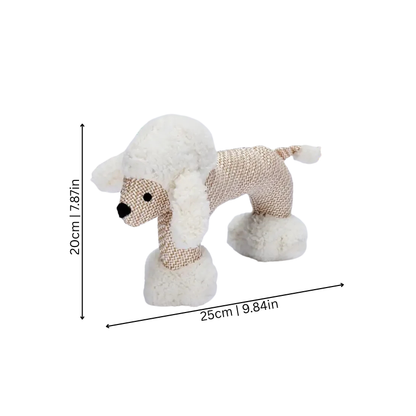 Soft Plush Dog Toy - Durable Squeaky Chew Toy