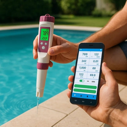 Digital Pool Water Tester for pH & Chlorine
