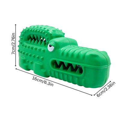 Slow Feeder Dog Toy - Squeaky Dental Chew Toy