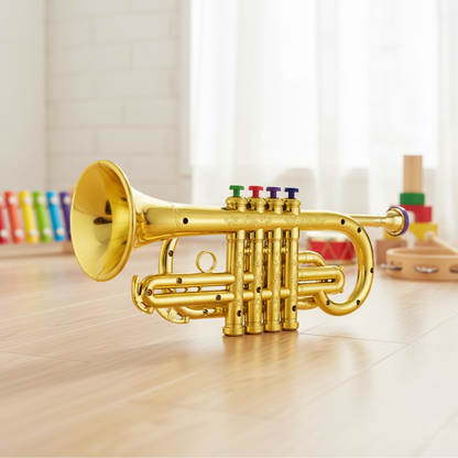 Kids Trumpet Toy – 4-Key Musical Instrument