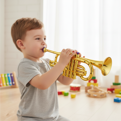 Kids Trumpet Toy – 4-Key Musical Instrument