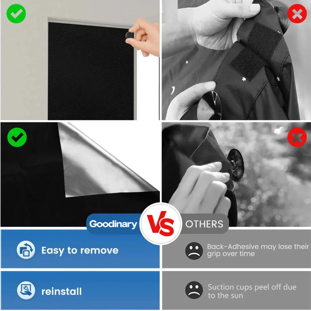 Magnetic Blackout Window Shades