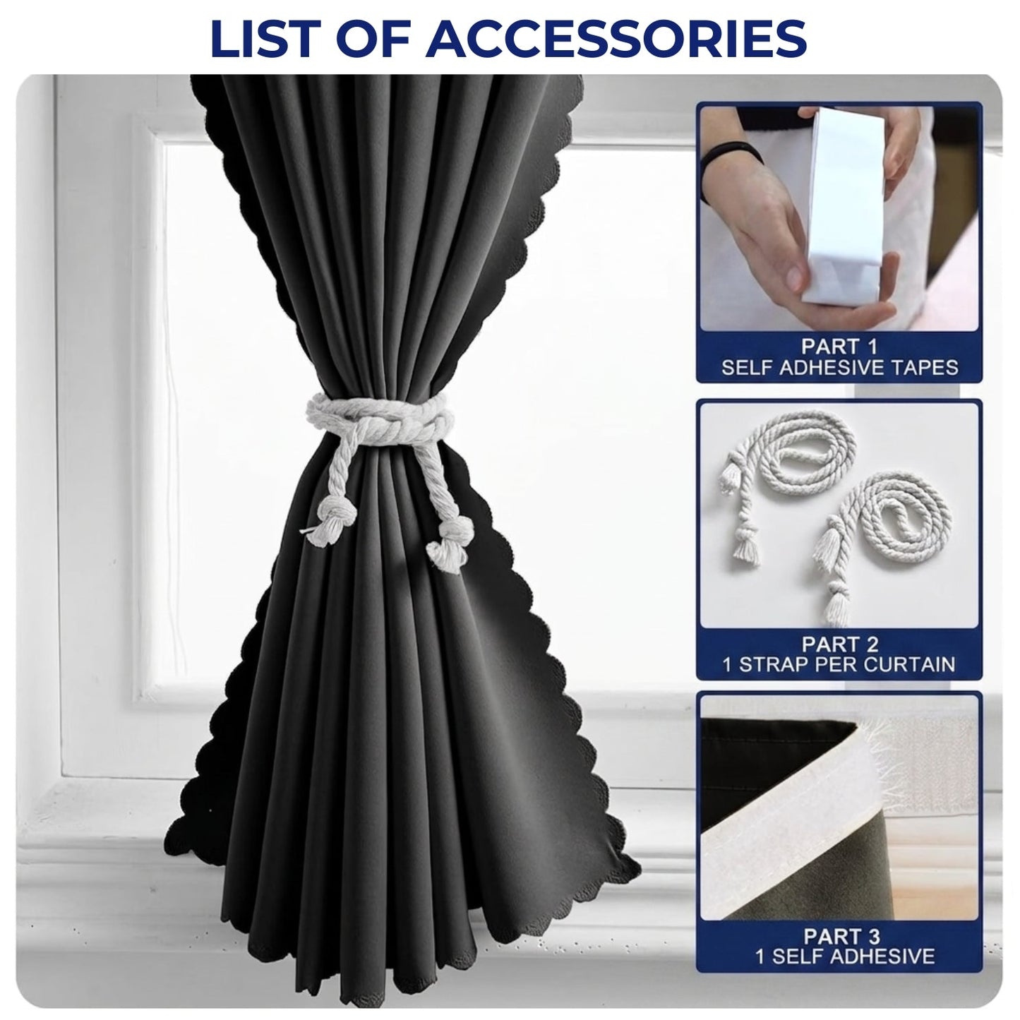 Portable Self-Adhesive Blackout Curtain – Cut-to-Size Window Cover