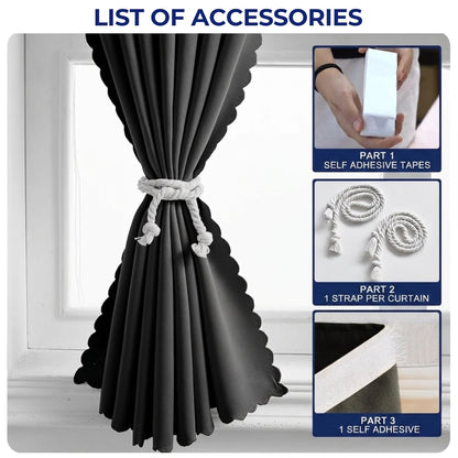 Portable Self-Adhesive Blackout Curtain – Cut-to-Size Window Cover