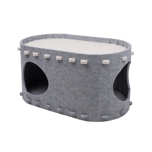 Felt Cat Bed - Cozy Nest & Play Hideout