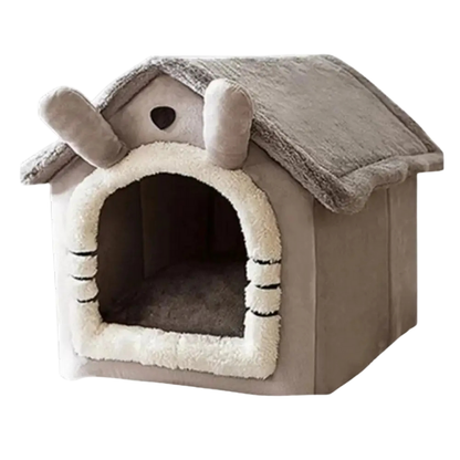 Soft Pet Bed House - Warm Cozy Dog & Cat Bed