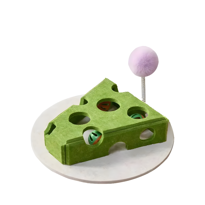 Cat Puzzle Toy Felt Box Interactive Play Toy
