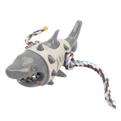 Shark Dog Chew Toy Durable Teeth Cleaning Toy
