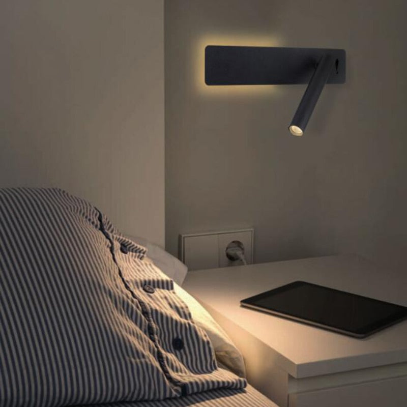 Adjustable LED Reading Wall Light Bedside Lamp