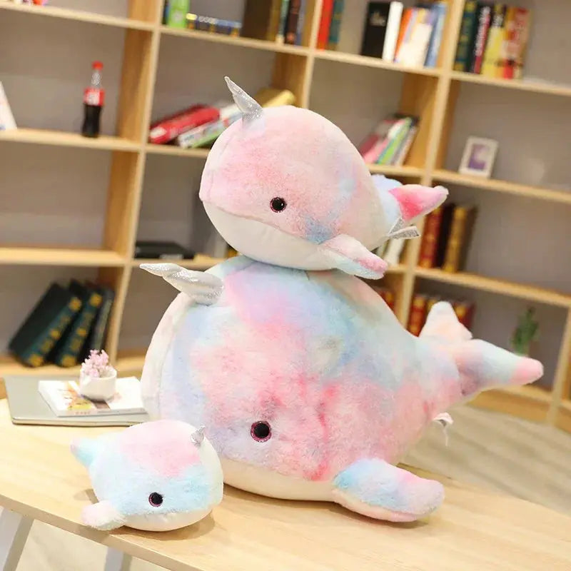 Narwhal Plush Rainbow Toy